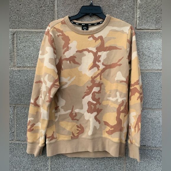 Nike SB Icon Desert Camo Crew Neck Sweatshirt Skate AT9768-248 Men's Size Small - Picture 3 of 12